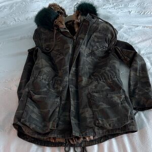 PAM GELA fur lined jacket